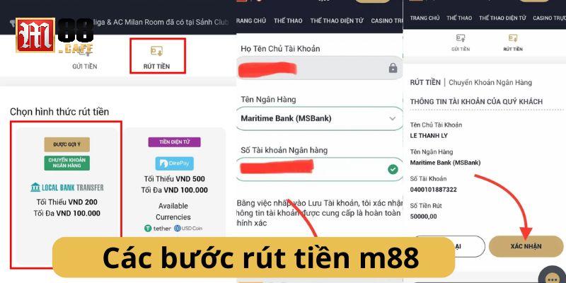 2 bước thực hiện rút tiền từ nhà cái về tài khoản nhanh chóng