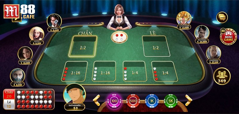 Xóc đĩa tại M88 game có tỷ lệ trả thưởng cao nhất thị trường